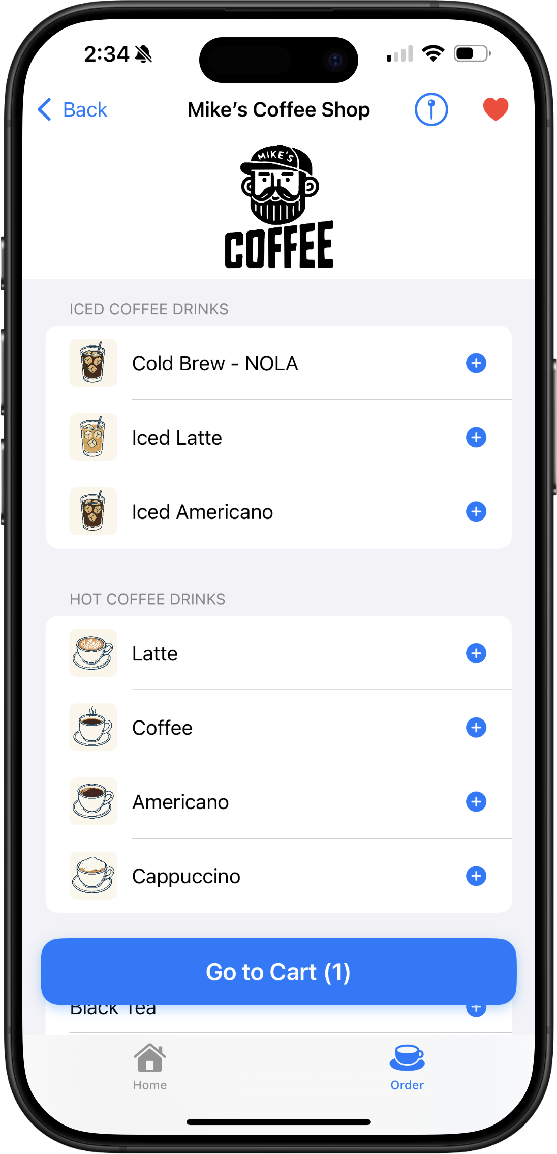 Create a HomeGrind shop and set open hours